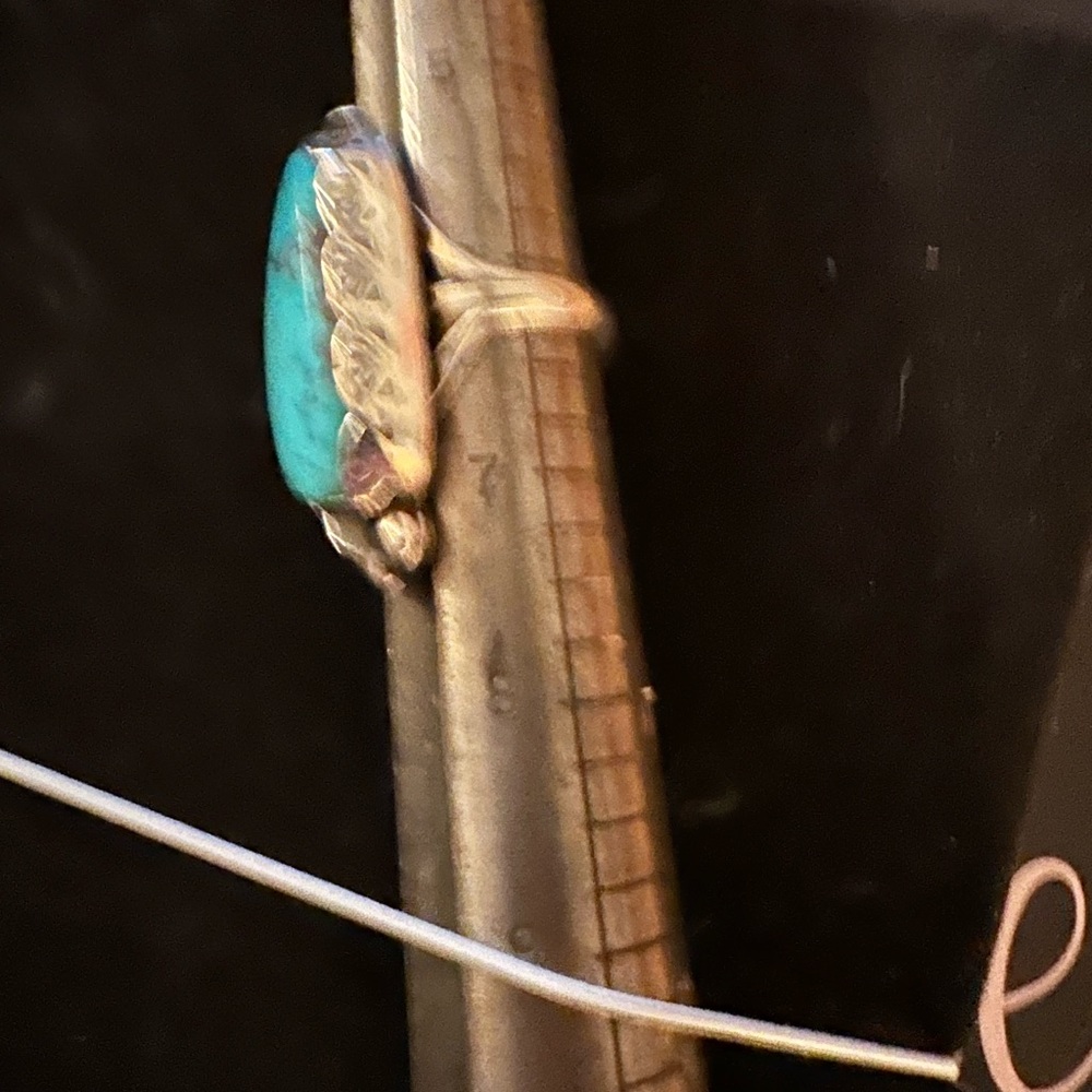 Vintage Turquoise Sterling Silver/925 Ring  Size 6 - Picture 3 of 9